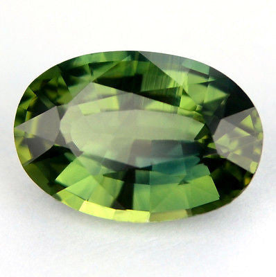 1.05ct Certified Natural Green Sapphire Oval Shape vvs Clarity Madagascar Gem - sapphirebazaar - 1