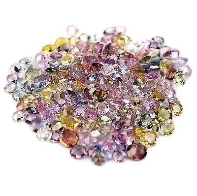 Certified Natural Unheated MultiColor Sapphire Parcel 69.77cts 252 Pcs Round Rose Cut vs Clarity Untreated Madagascar Gems - sapphirebazaar - 1