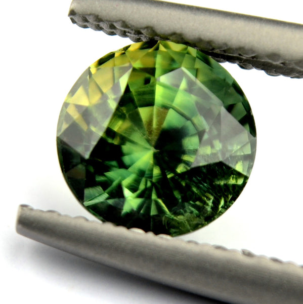 6.20mm Certified Natural Green Sapphire