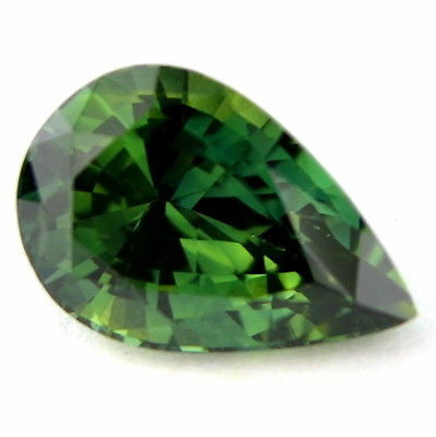 Certified Natural Unheated Untreated Green Sapphire 1.16ct Pear Shape Flawless IFClarity Madagascar Gem - sapphirebazaar - 1