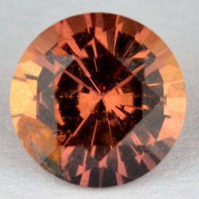 Certified 1ct 6mm Natural Unheated Untreated Round Shape Padparadscha Sapphire 0.96ct Si Clarity Madagascar Gem - sapphirebazaar - 1