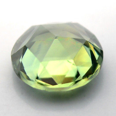 Certified 5.20mm Round Natural Green Sapphire Rose Cut 0.67ct Vvs Clarity Madagascar Gem - sapphirebazaar - 1