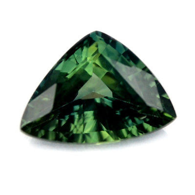 1.47ct Certified Natural Green Sapphire Trillion Shape vvs Clarity Madagascar Gem - sapphirebazaar - 1