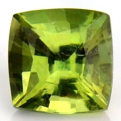 Cushion 4.3mm Certified Natural Unheated Lemon Sapphire Lime Green Madagascar - sapphirebazaar - 1