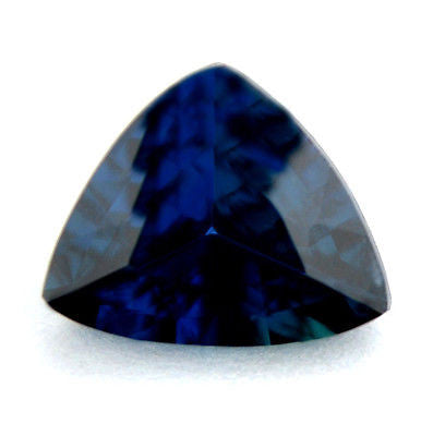 0.68ct Certified Natural Unheated Trillion Royal Blue Sapphire Vvs Clarity Madagascar Gem - sapphirebazaar - 1