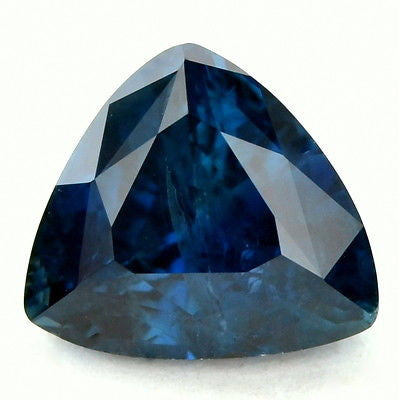 Certified Natural Royal Blue Sapphire 1.66ct Trillion Shape Si Clarity Madagascar Gem - sapphirebazaar - 1