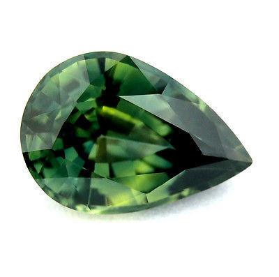 Certified Natural Sapphire Bluish Green 1.12ct Pear Shape Vvs Clarity Madagascar Gemstone - sapphirebazaar - 1