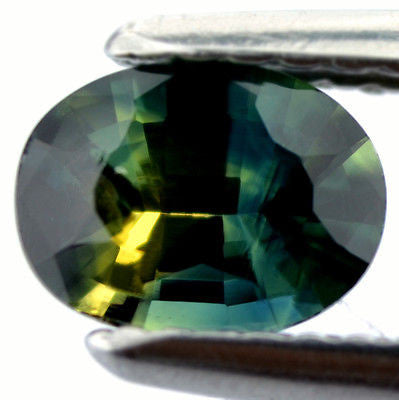Certified Natural Unheated Multi Color Blue Yellow Green Sapphire 0.79ct Oval vvs Clarity Untreated Madagascar Gem - sapphirebazaar - 1