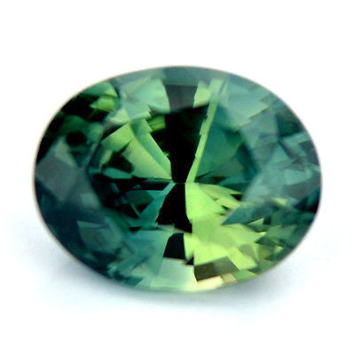 1.10ct Certified Natural Sapphire Bluish Green Oval Cut vvs Clarity Madagascar Gem - sapphirebazaar - 1