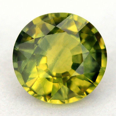 Certified Natural Unheated 5.3mm Round BiColor Sapphire 0.71ct vvs Clarity Untreated Madagascar Gem - sapphirebazaar - 1
