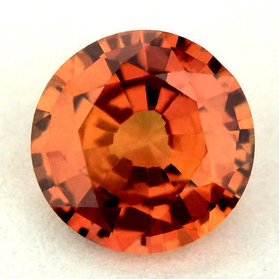 5.14 mm Certified Natural Orange Sapphire - sapphirebazaar - 1