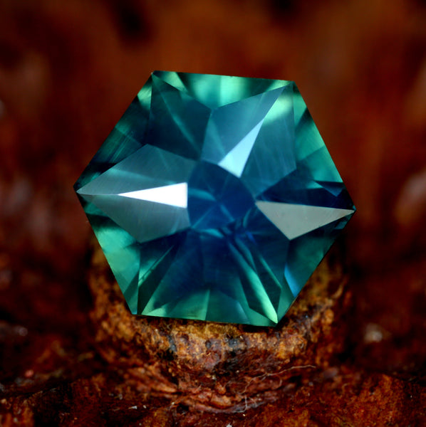 3.73ct Certified Natural Teal Sapphire