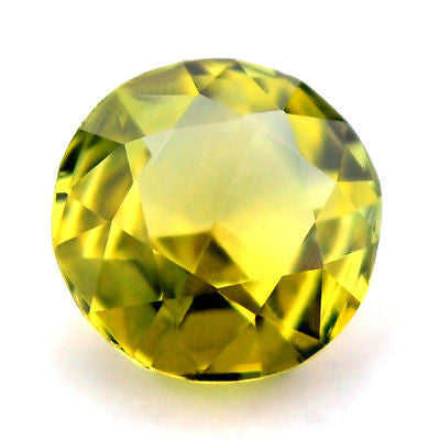Certified 4.76mm Round Natural Yellow Sapphire Rose Cut 0.54ct vs Clarity Madagascar Gem - sapphirebazaar - 1