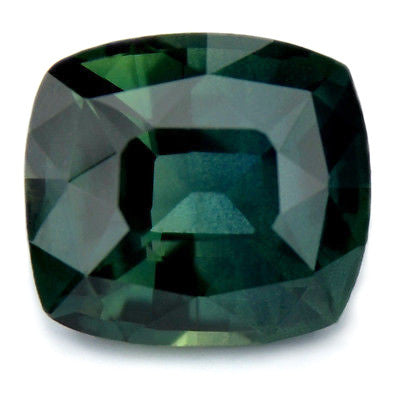 1.08ct Certified Natural Green Sapphire Cushion Shape vvs Clarity Madagascar Gem - sapphirebazaar - 1