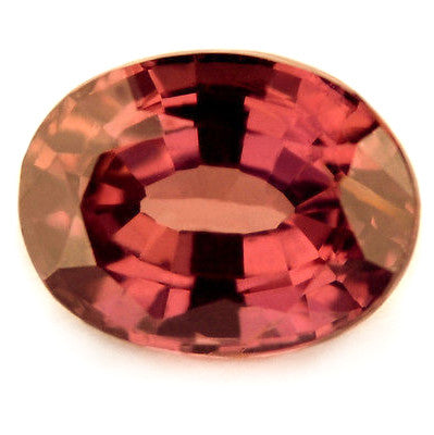 1.05ct Certified Natural Unheated Brownish Pink Sapphire Oval Shape SI Clarity Untreated Madagascar Gem - sapphirebazaar - 1