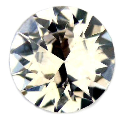 0.45ct Certified Natural White Sapphire