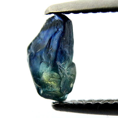 Certifie Natural Facet Quality Rough Greenish Blue Sapphire 1.19ct Unheated Untreated vvs Clarity Madagascar Gem - sapphirebazaar - 1