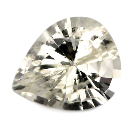 0.65ct Certified Natural White Sapphire