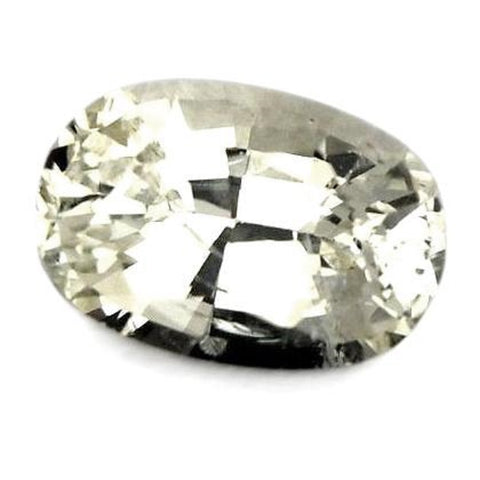 0.65ct Certified Natural White Sapphire
