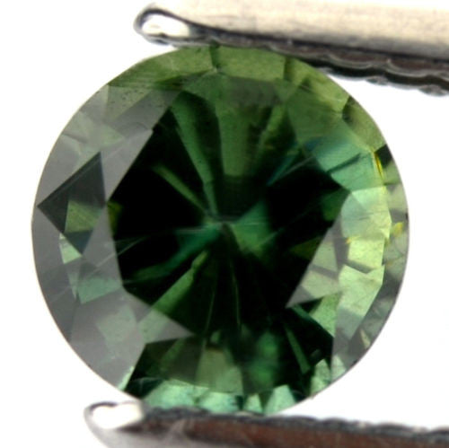 0.76 ct Certified Natural Green Sapphire