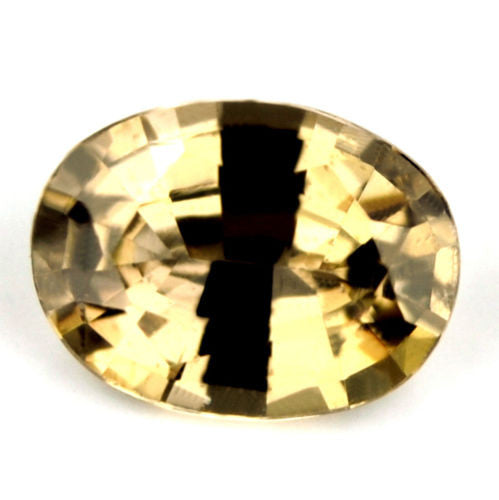 Certified Natural Unheated Brownish Yellow Sapphire Untreated 1.17ct Oval SI Clarity Untreated Madagascar Gem - sapphirebazaar - 1