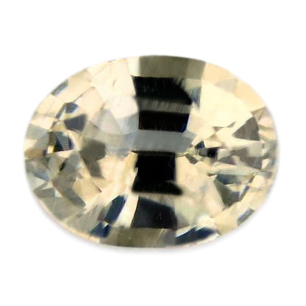 0.42ct Certified Natural White Sapphire