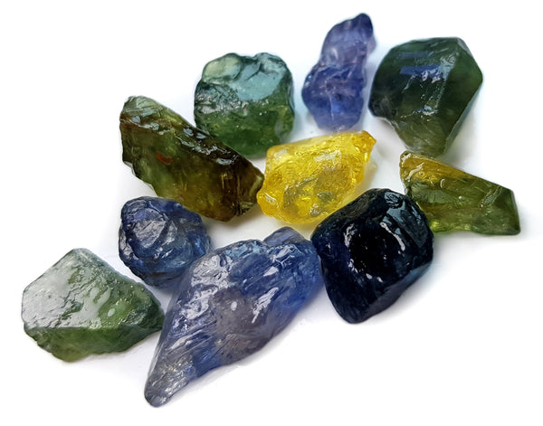 74.59 ct Certified Natural Mix Colors Sapphire Parcel