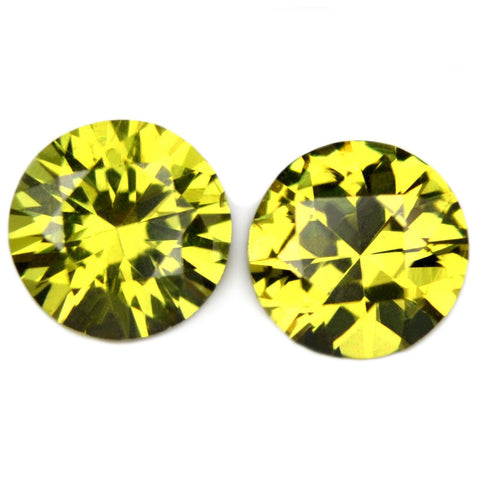 0.91ct Certified Natural Yellow Sapphire Matching Pair