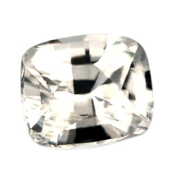0.89ct Certified Natural White Sapphire