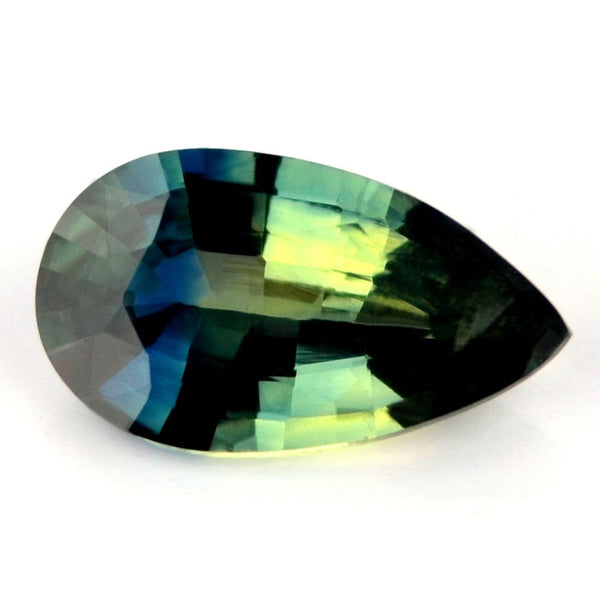 Certified Natural Multi Color Sapphire 1.14ct Pear Shape vs Clarity Madagascar Gem - sapphirebazaar - 1