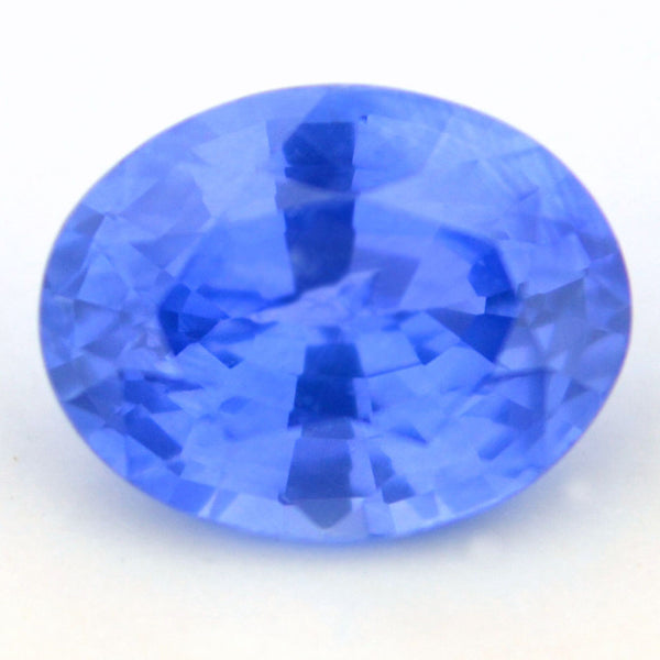 Certified Natural Ceylon Cornflower Blue Sapphire 0.56ct Oval Shape Vs Clarity Sri Lanka Gemstone - sapphirebazaar - 1
