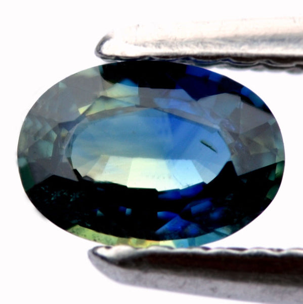 Certified Natural 0.59ct Blue Sapphire Oval Shape Vs Clarity Madagascar Gemstone - sapphirebazaar - 1