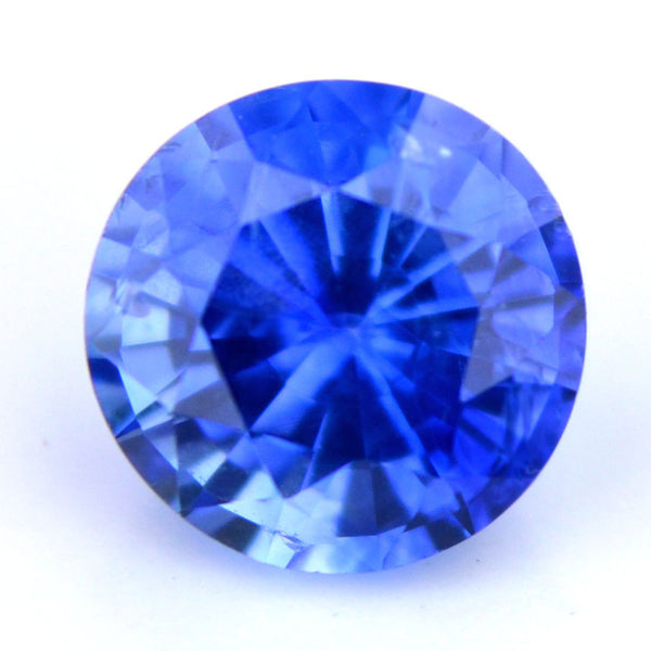 Certified 4.72mm Round Natural Ceylon Cornflower Blue Sapphire 0.59ct Vs Clarity Sri Lanka Gemstone - sapphirebazaar - 1