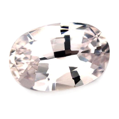 0.83ct Certified Natural Sapphire White