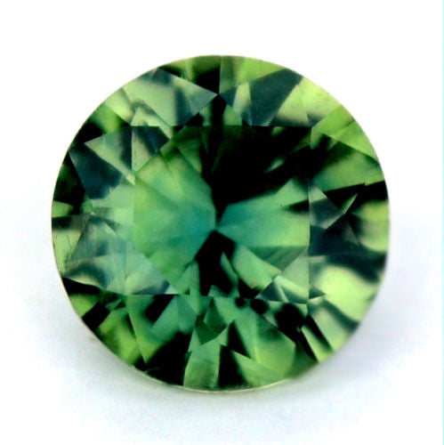 Certified Natural 4.92mm Round Bluish Green Sapphire 0.49ct Vvs Clarity Brilliant Cut Madagascar Gem - sapphirebazaar - 1