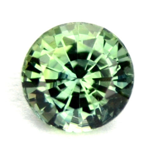 Certified 4.60mm Round Natural Sapphire Green Color 0.54ct Vvs Clarity Madagascar Gem - sapphirebazaar - 1