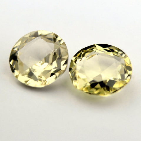 4.28 mm Certified Natural Beige Sapphire Pair - sapphirebazaar - 2