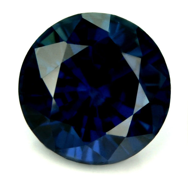 AGL Certified Natural Unheated 5.3mm Blue Round Sapphire - sapphirebazaar - 1