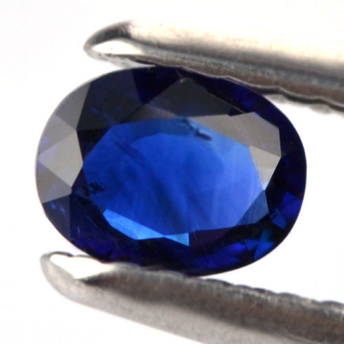 Certified Natural Ceylon Sapphire Royal Blue Color 0.40ct Si Clarity Oval Shape Sri Lanka Gem - sapphirebazaar - 1