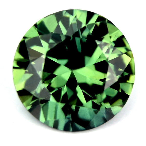 Certified Natural 5.9mm Bluish Green Round Sapphire - sapphirebazaar - 1
