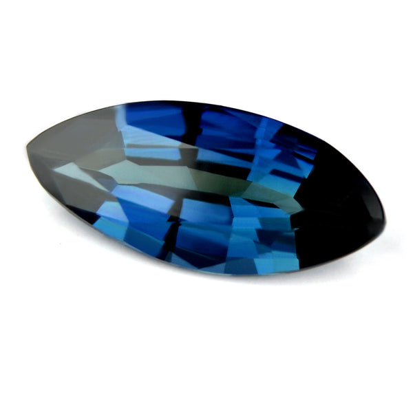 Certified Natural Unheated 0.92ct Marquise Blue Sapphire - sapphirebazaar - 1