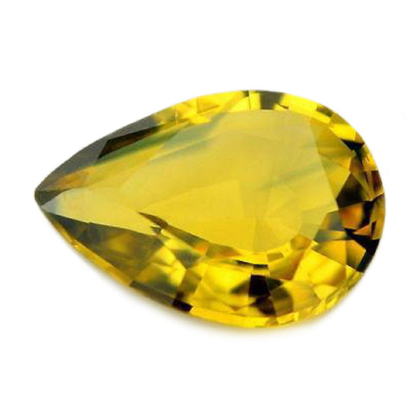 0.76ct Certified Natural Yellow Sapphire