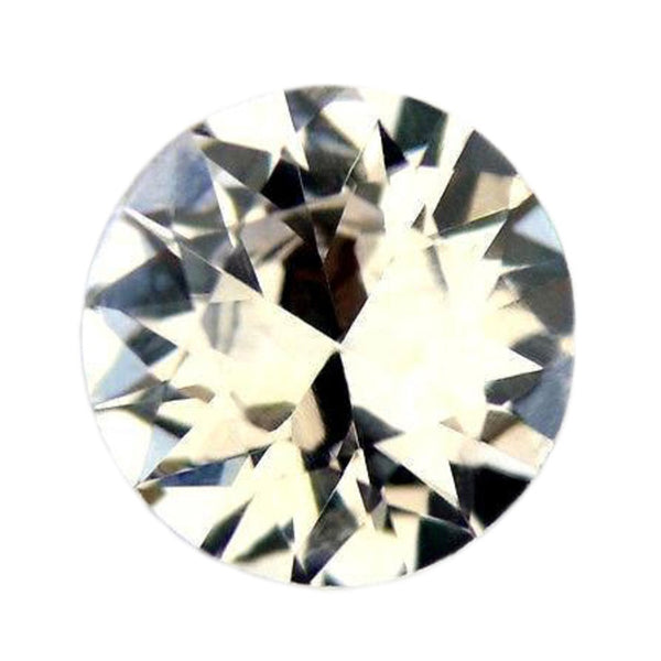 0.44ct Certified Natural White Sapphire