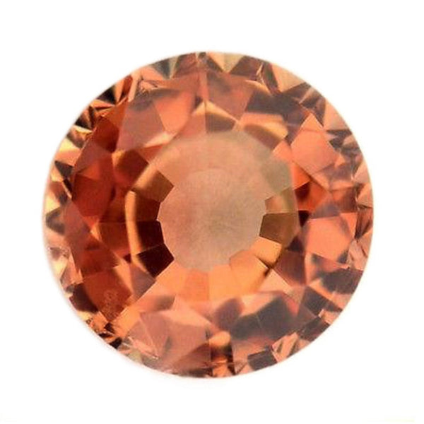 4.5mm Certified Natural Orange Sapphire