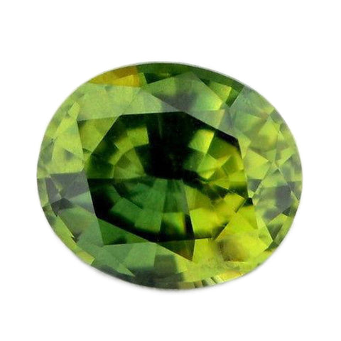 0.89ct Certified Natural Green Sapphire