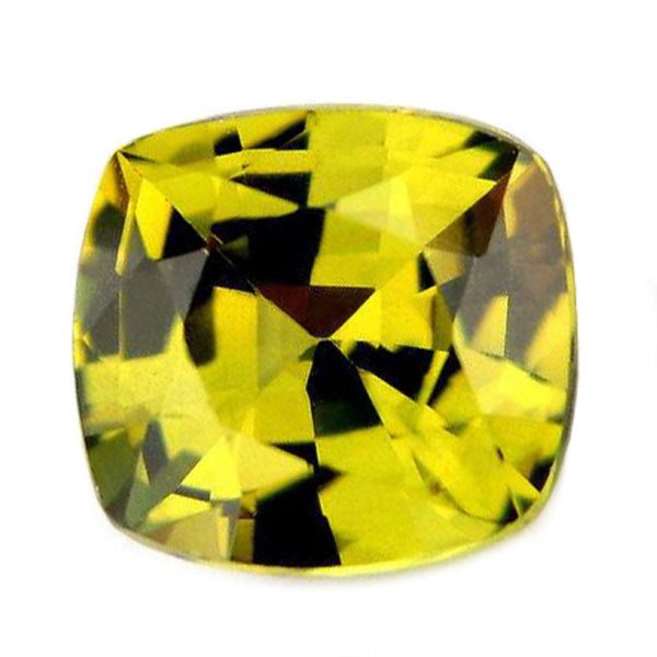 0.73ct Certified Natural Lime Yellow Sapphire