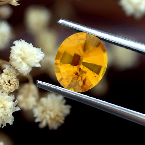 0.73ct Certified Natural Yellow Sapphire