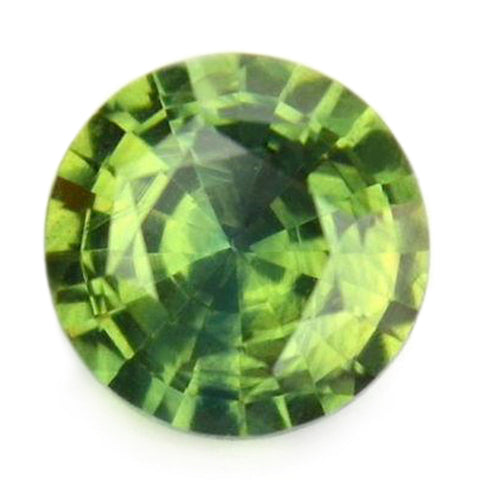0.65ct Certified Natural Green Sapphire