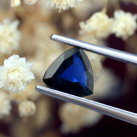 0.75ct Certified Natural Blue Sapphire