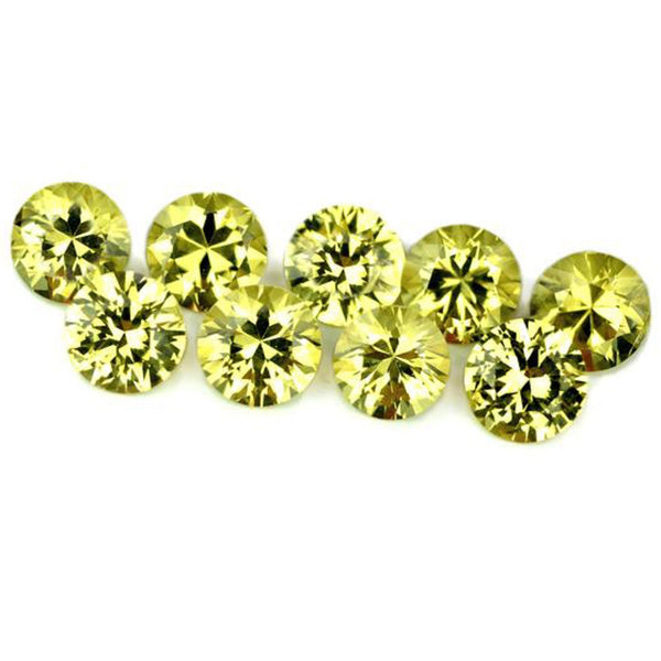 4 mm Certified Natural Yellow Sapphire Set